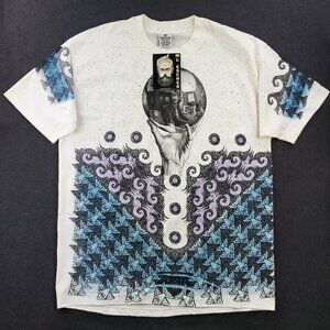 MC Escher Andazia Vintage T-Shirt AOP 90s Deadstock Surrealism USA XL Aged NWT